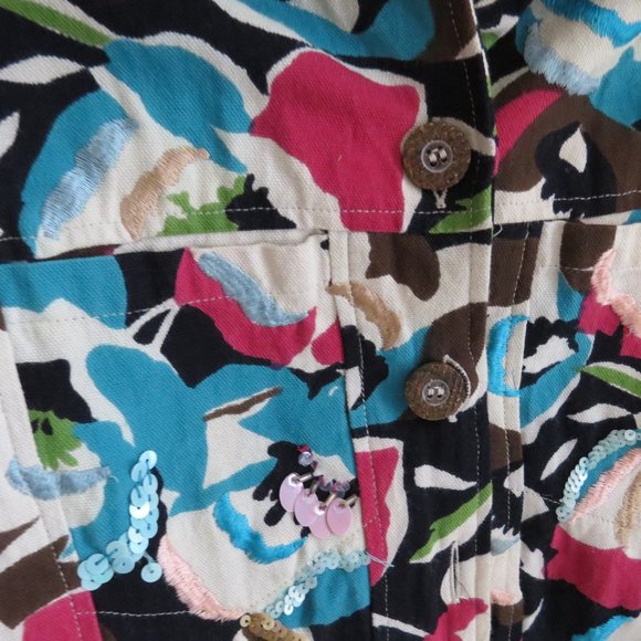 Vintage Life Style 90's 100% Cotton Blazer - Picture 2 of 5